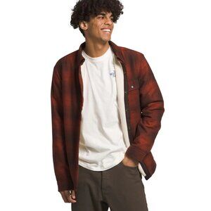 NEW THE NORTH FACE Fleece Lined Eco Insulated Campshire Shirt Brandy Brown 563mn